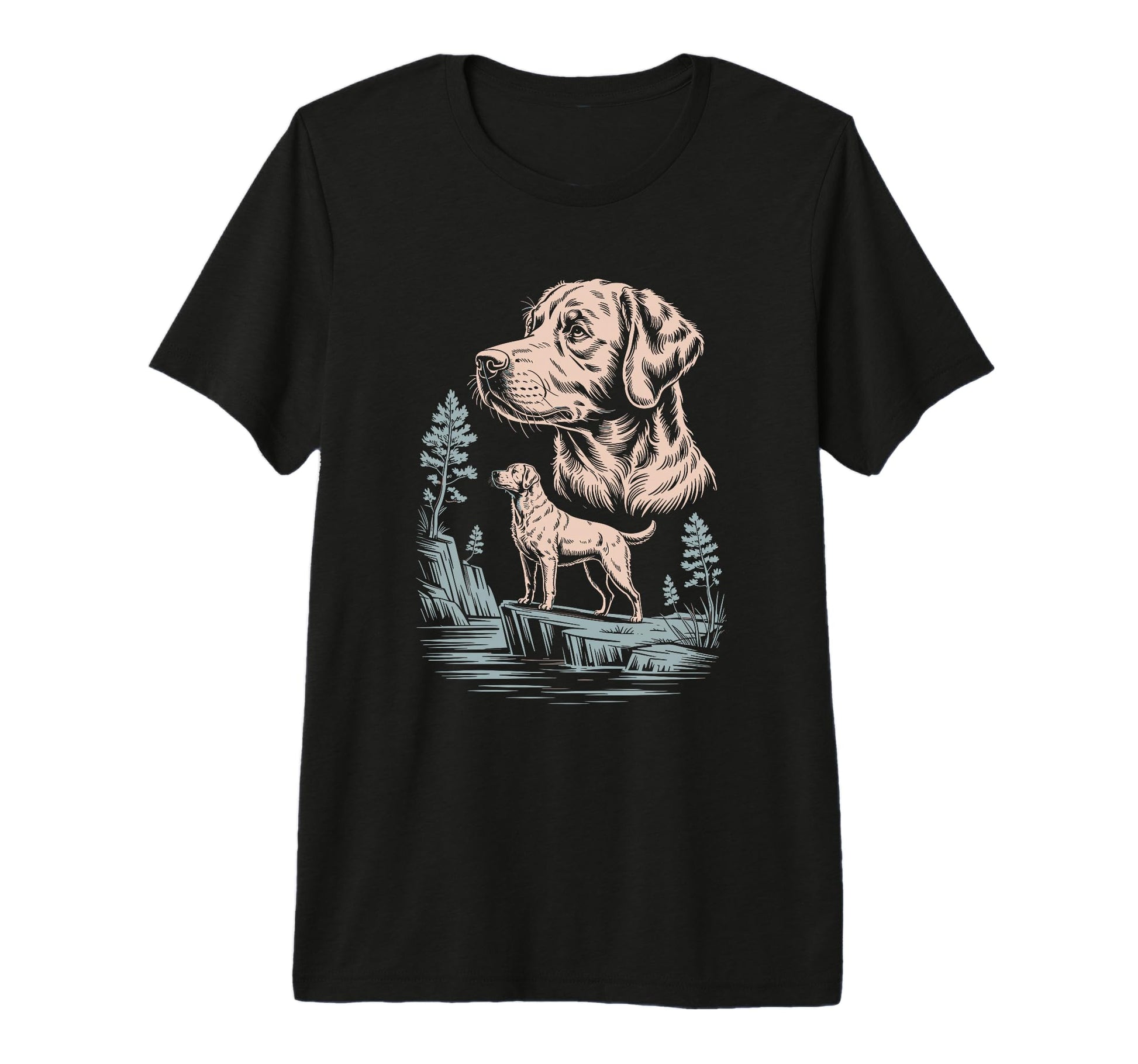 Mom Dad Chesapeake Bay Retriever Dog T-Shirt - Casual Everyday Wear Unisex - T-Shirt, Sweatshirt, Hoodie