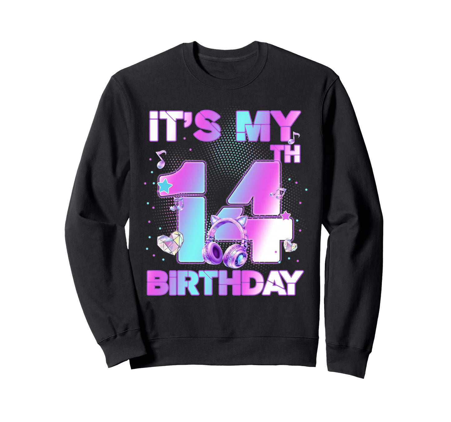 Its My 14Th K Pop Birthday Korean Sweatshirt - Unique Graphic Men Women - T-Shirt, Sweatshirt, Hoodie