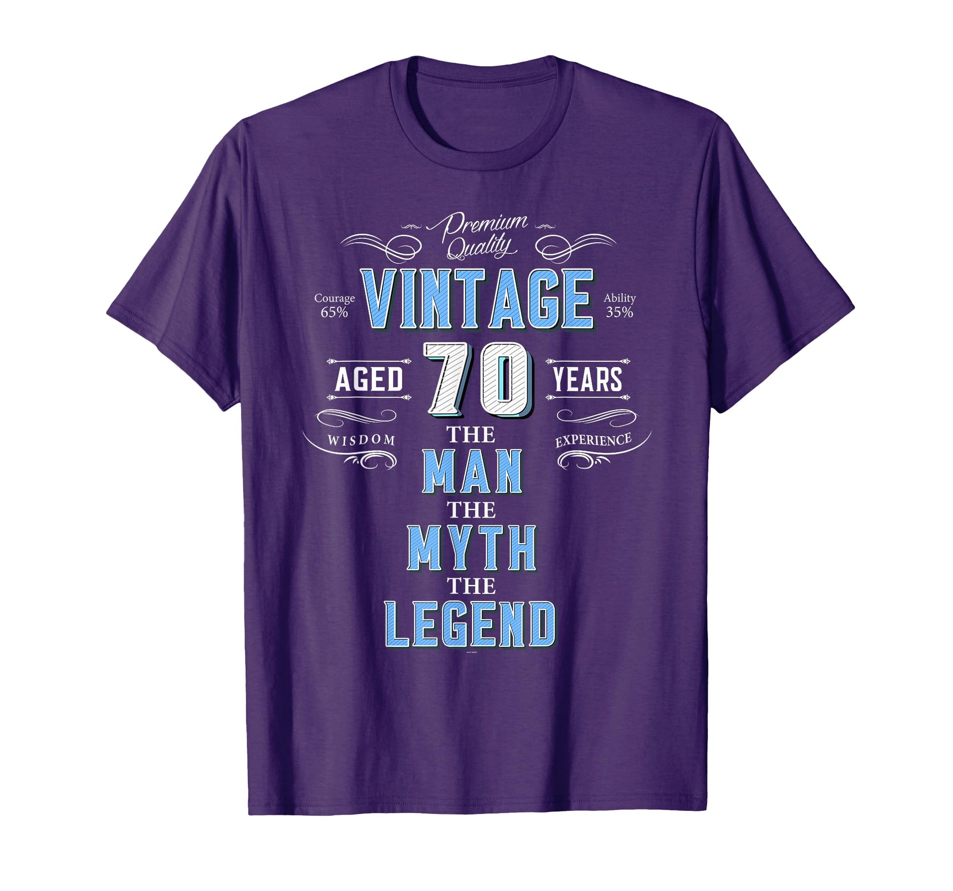 70Th Birthday Him Aged 70 Years Old T-Shirt - Aesthetic Graphic for Adults - T-Shirt, Sweatshirt, Hoodie