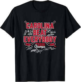 Beat Everybody 2026 Champs - Carolina Hockey T-Shirt Unisex T-shirt, Sweatshirt, Hoodie, Long Sleeve Tee - T-Shirt, Sweatshirt, Hoodie