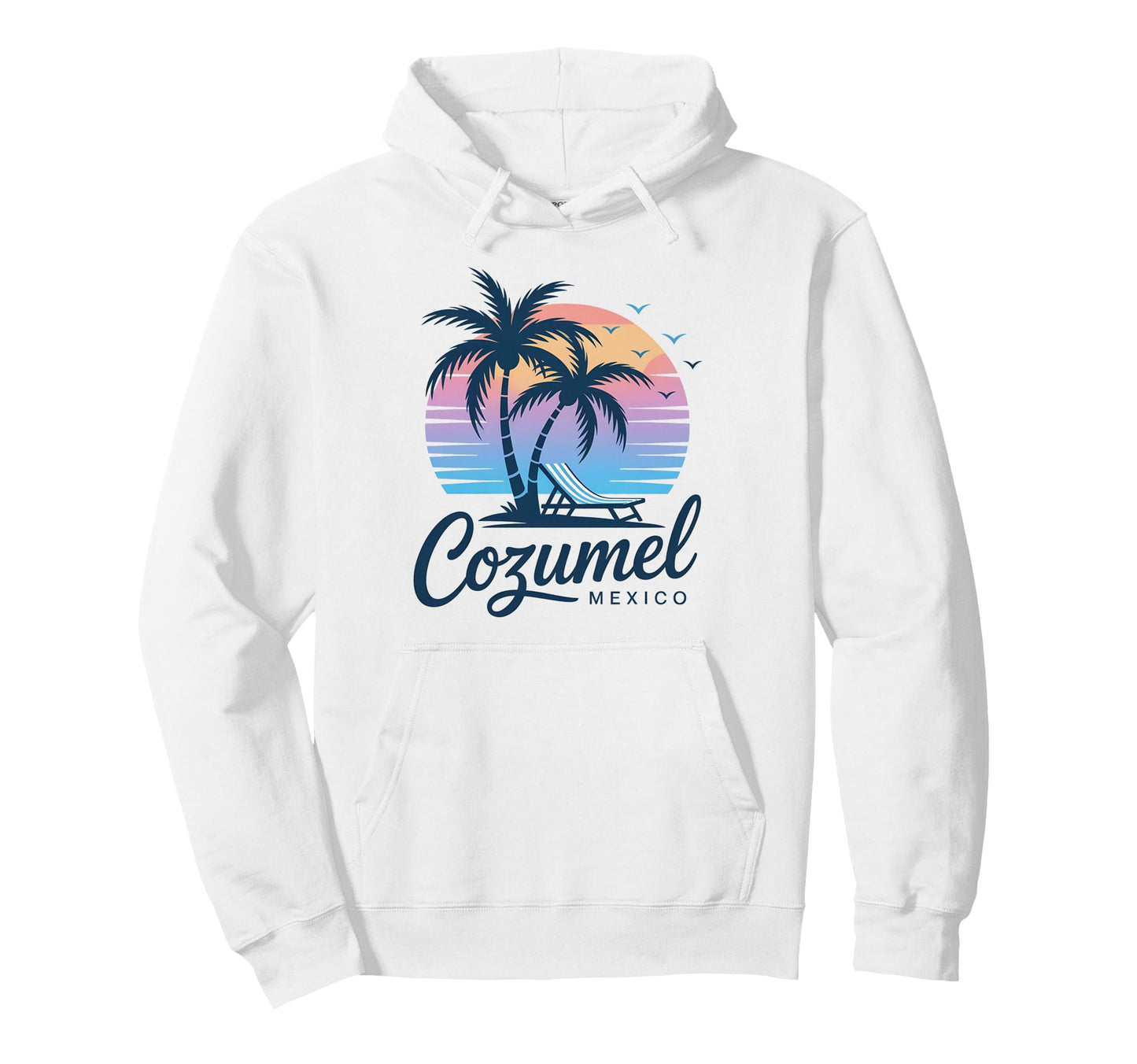Cozumel Mexico Beach Vacation Spring Hoodie - Fun Novelty Design Men Women - T-Shirt, Sweatshirt, Hoodie