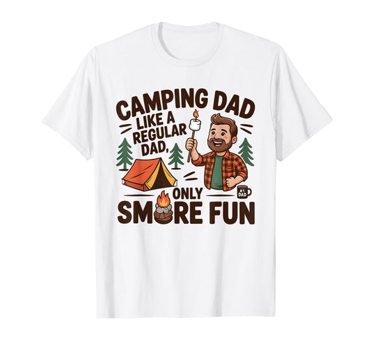 Camping Dad Like Regular Dad Funny T-Shirt - Fun Novelty Design for Adults - T-Shirt, Sweatshirt, Hoodie