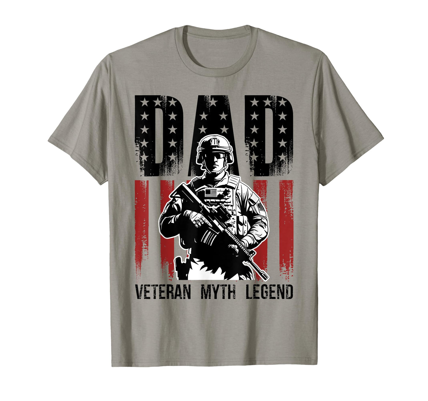 Dad Veteran Myth Legend Fathers Day Dad T-Shirt - Graphic Print Unisex - T-Shirt, Sweatshirt, Hoodie