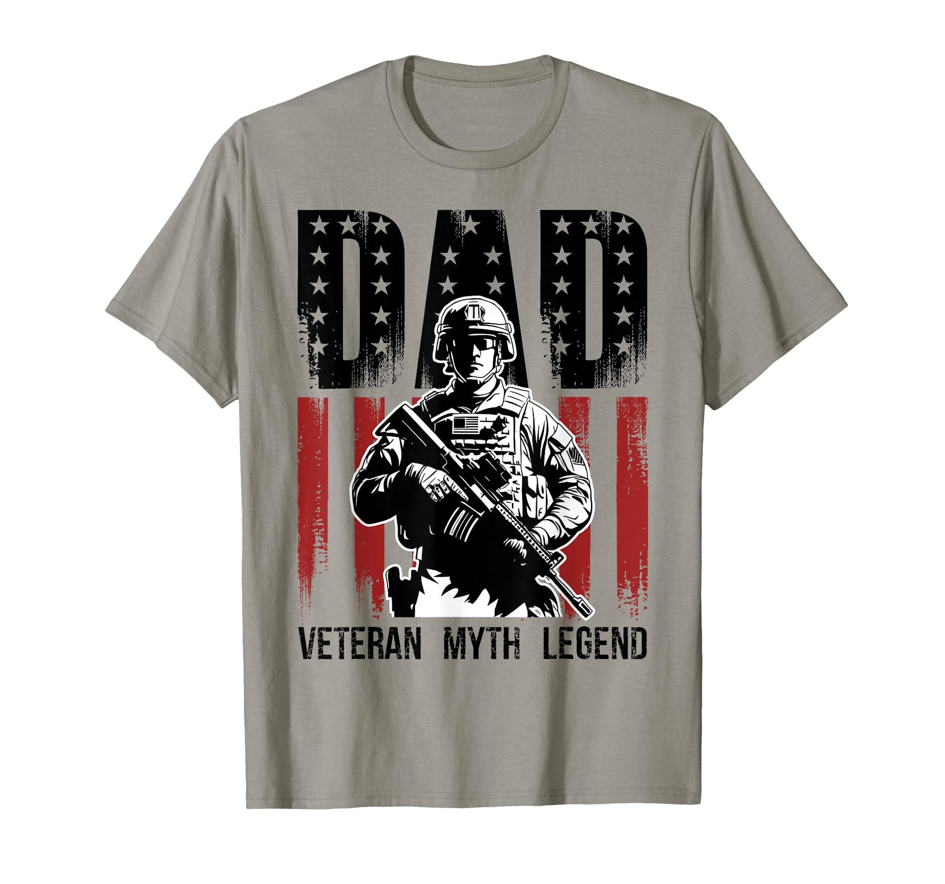 Dad Veteran Myth Legend Fathers Day Dad T-Shirt - Graphic Print Unisex - T-Shirt, Sweatshirt, Hoodie