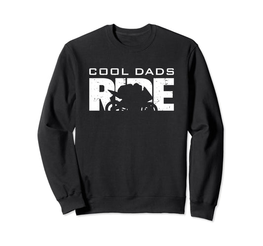 Biker Dads Ride Motorcycle Sweatshirt - Trendy Graphic for Adults - T-Shirt, Sweatshirt, Hoodie