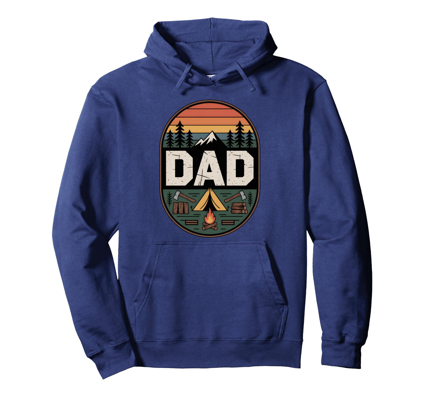 Bushcraft Dad Camping Outdoor Survival Hoodie - Minimalist Print Unisex - T-Shirt, Sweatshirt, Hoodie