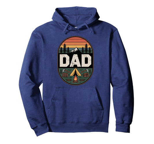Bushcraft Dad Camping Outdoor Survival Hoodie - Minimalist Print Unisex - T-Shirt, Sweatshirt, Hoodie