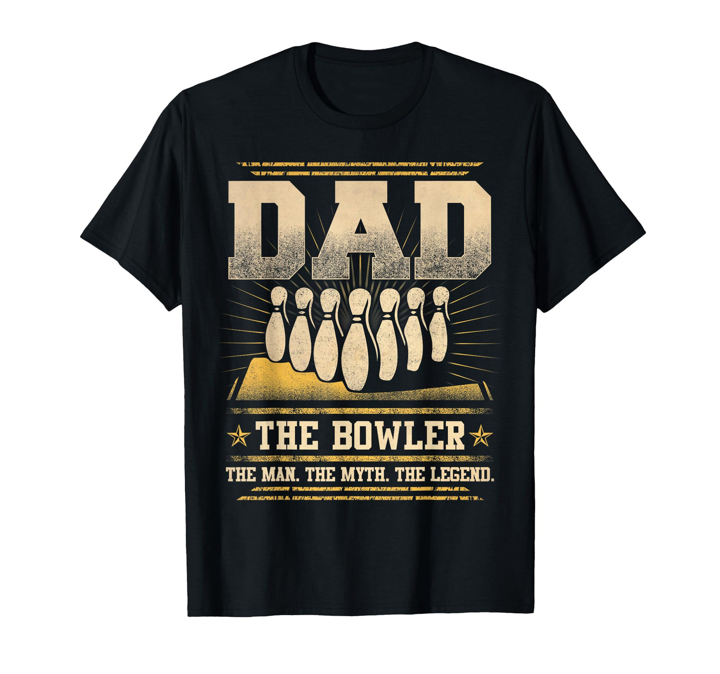 Bowling Dad Bowler Myth Legend T-Shirt - Graphic Print Men Women - T-Shirt, Sweatshirt, Hoodie