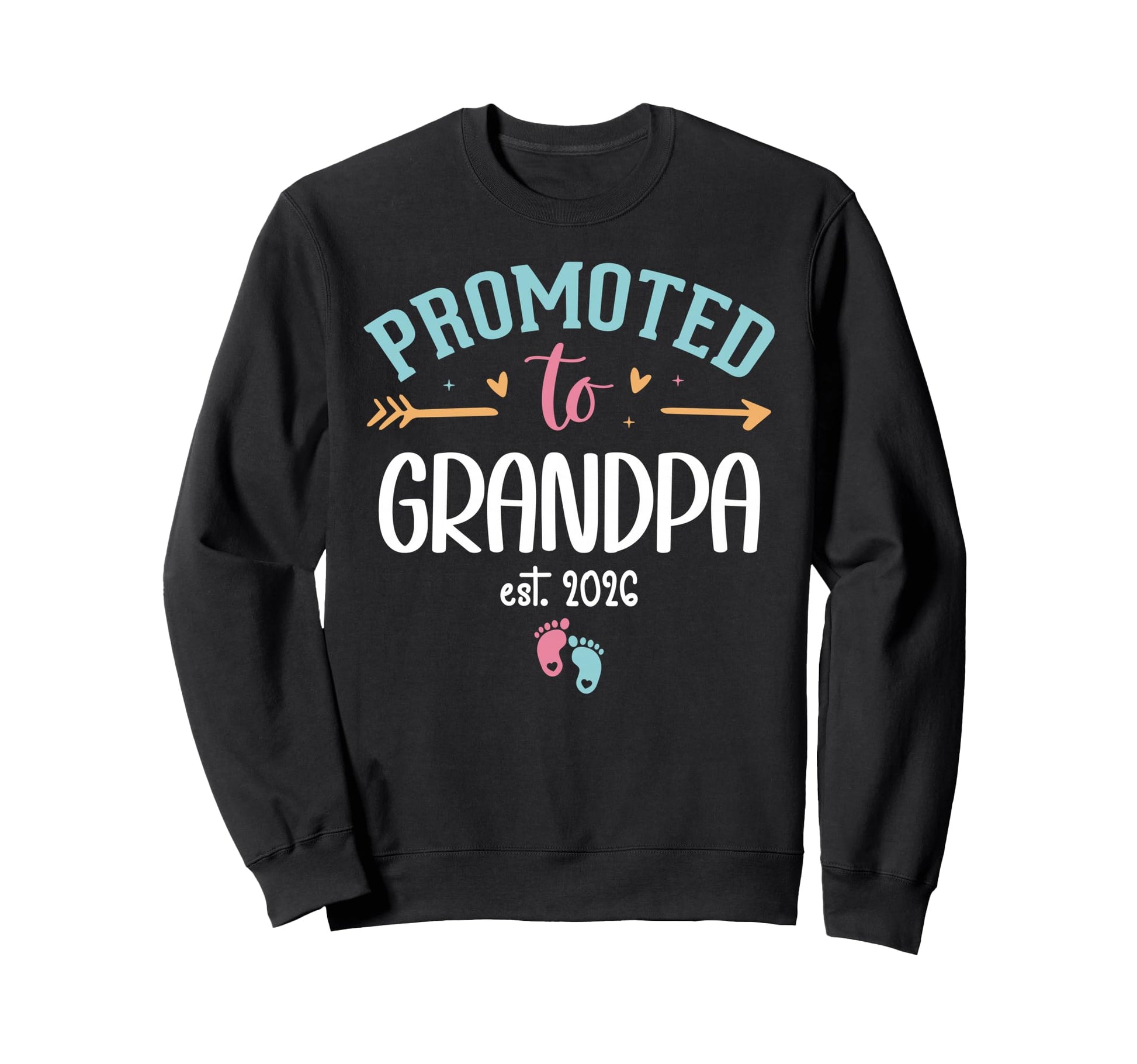 Promoted To Grandpa Est 2026 Soon Sweatshirt - Minimalist Print for Adults - T-Shirt, Sweatshirt, Hoodie