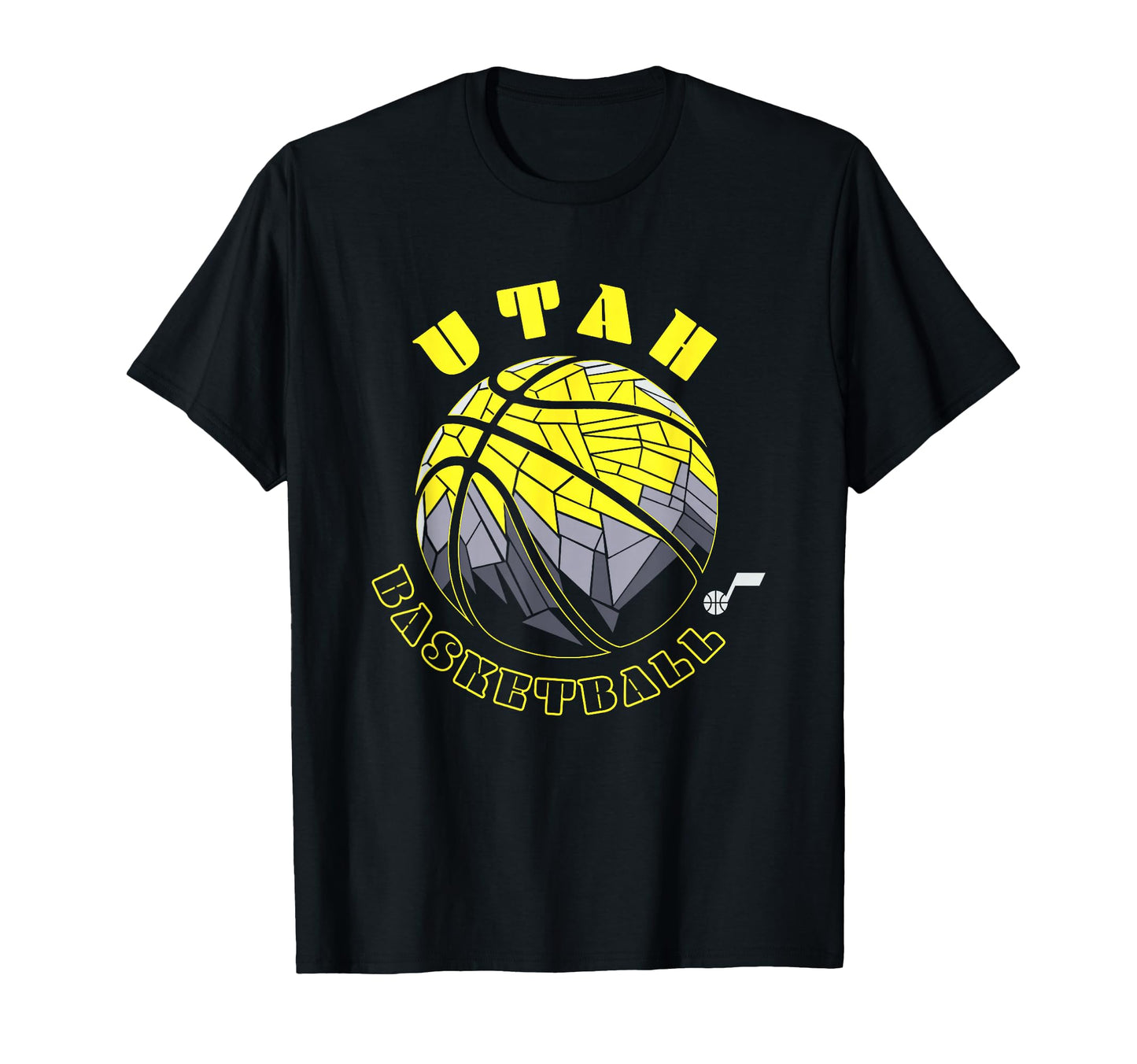 Nba Utah Jazz Neon Prism Basketball T-Shirt - Graphic Print for Adults - T-Shirt, Sweatshirt, Hoodie