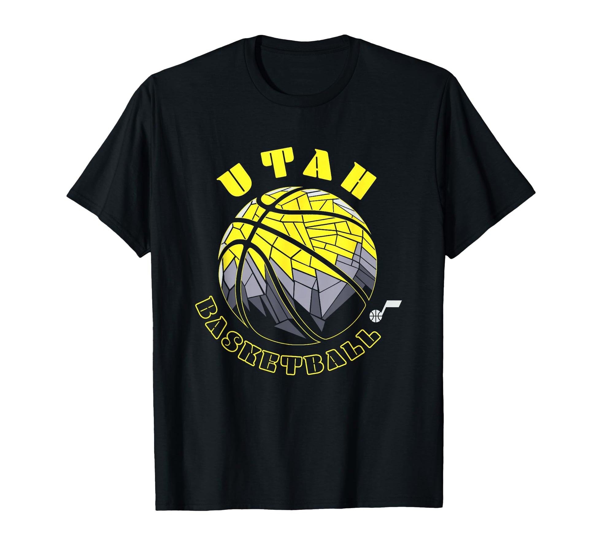Nba Utah Jazz Neon Prism Basketball T-Shirt - Graphic Print for Adults - T-Shirt, Sweatshirt, Hoodie
