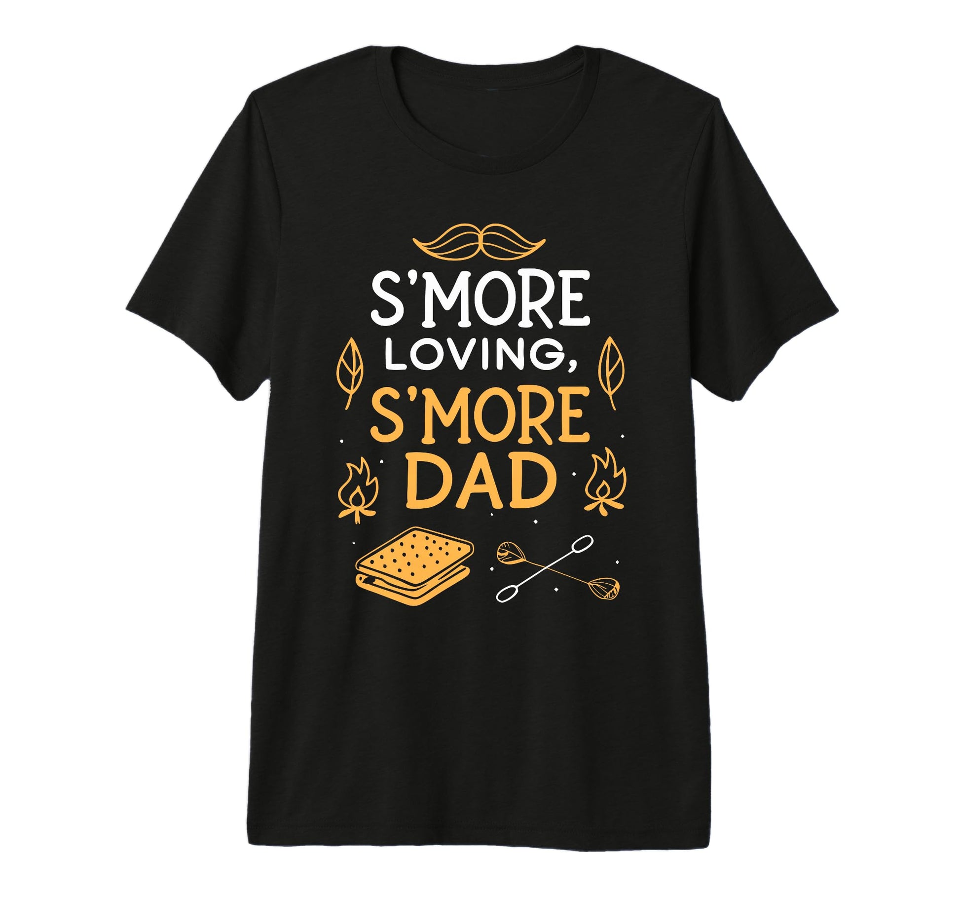 Funny Smore Dad Campfire Fathers Day T-Shirt - Casual Everyday Wear Unisex - T-Shirt, Sweatshirt, Hoodie