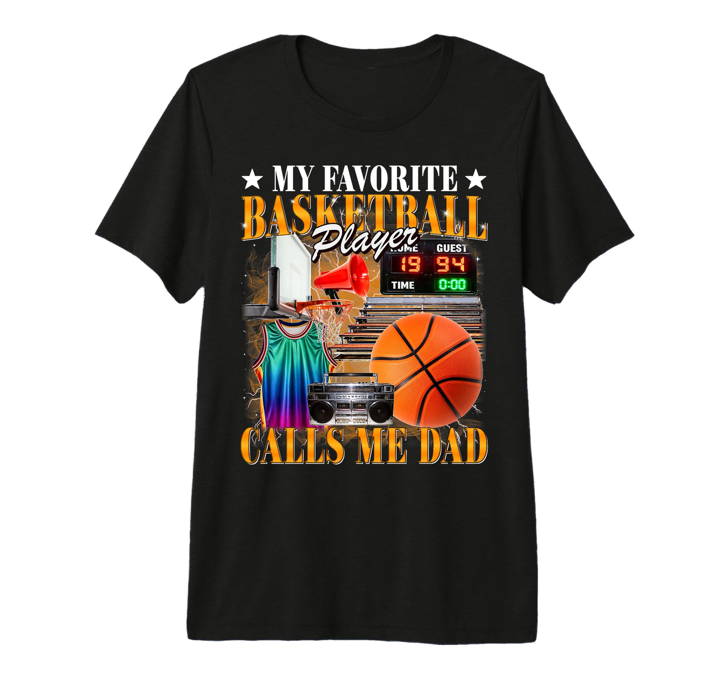 Basketball Player Calls Me Dad T-Shirt - Minimalist Print Men Women - T-Shirt, Sweatshirt, Hoodie
