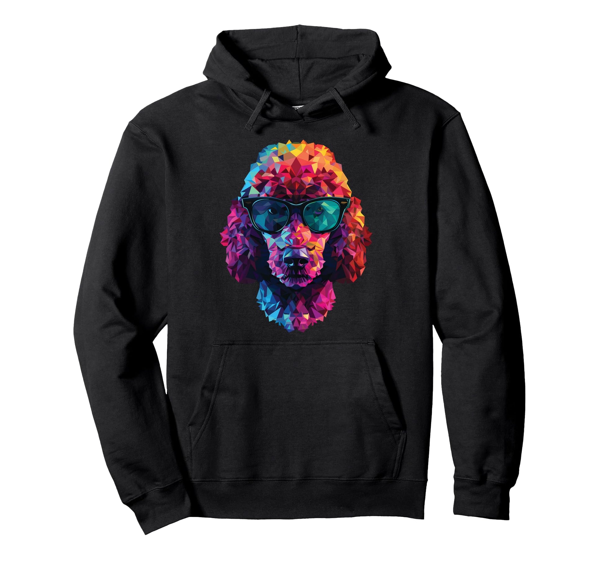Dog Dad Mom Sunglasses Poodle Hoodie - Aesthetic Graphic Men Women - T-Shirt, Sweatshirt, Hoodie