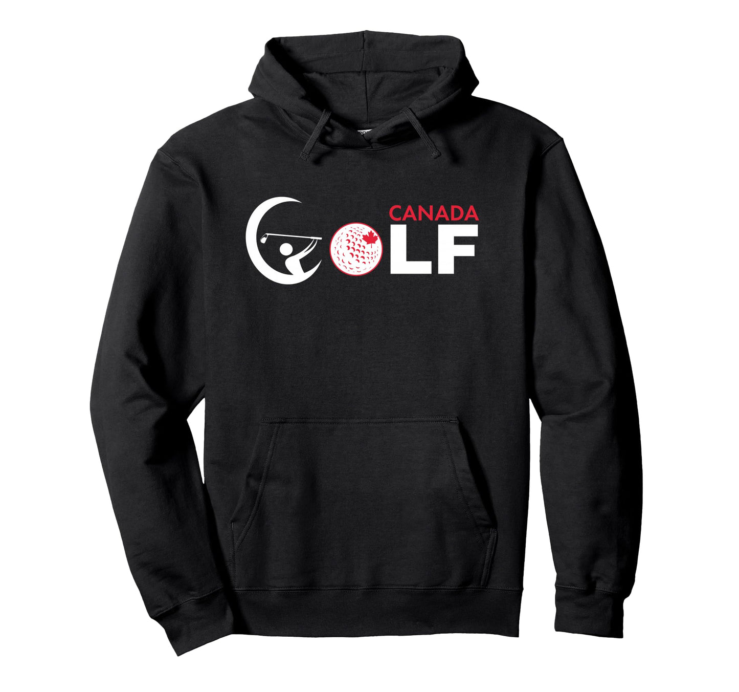 Golf Logo Flag Canada Golfer Swing Hoodie - Unique Graphic Men Women - T-Shirt, Sweatshirt, Hoodie
