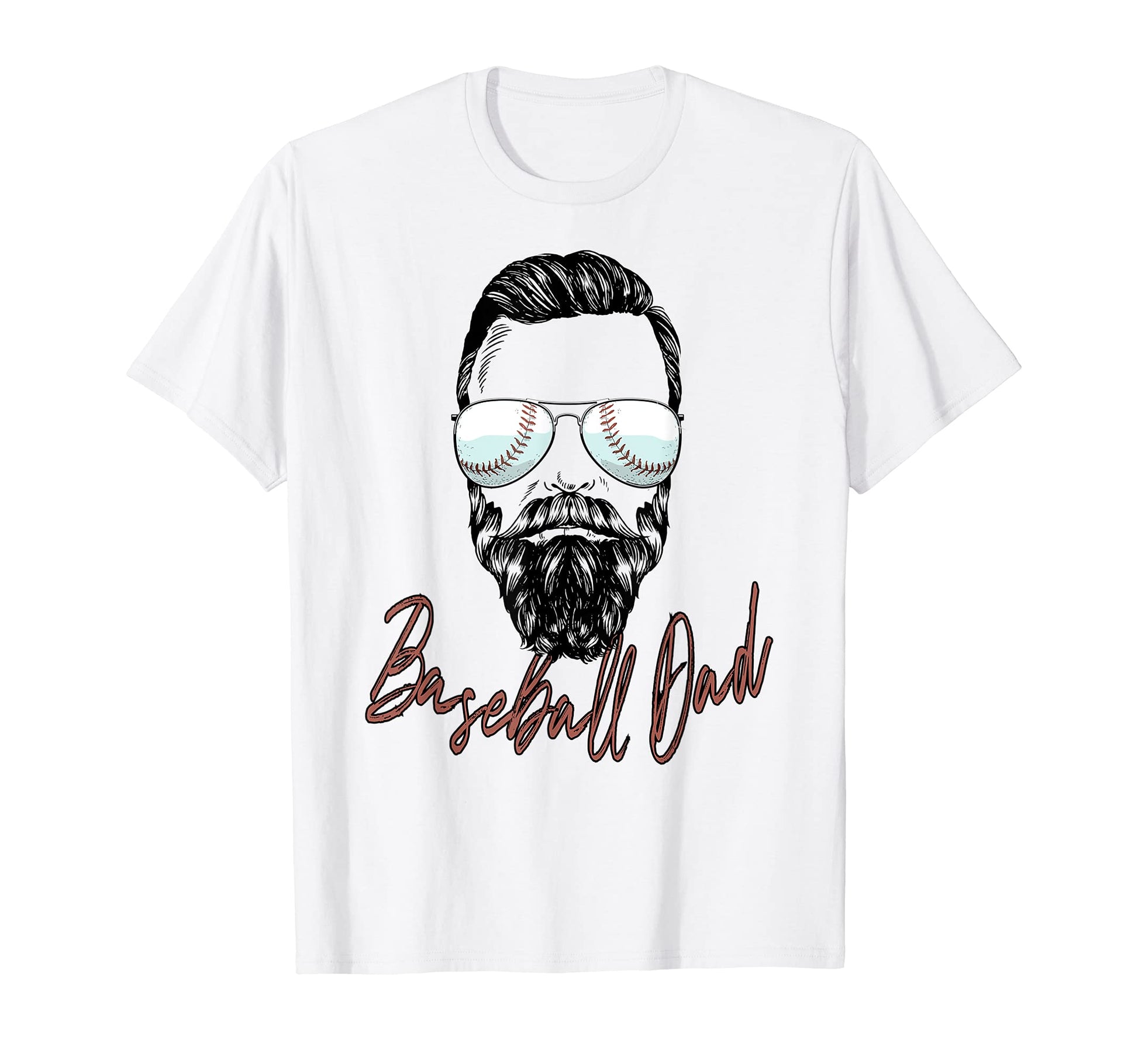Baseball Dad Beard Sunglasses T-Shirt - Streetwear Style for Adults - T-Shirt, Sweatshirt, Hoodie