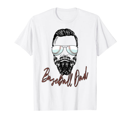 Baseball Dad Beard Sunglasses T-Shirt - Streetwear Style for Adults - T-Shirt, Sweatshirt, Hoodie