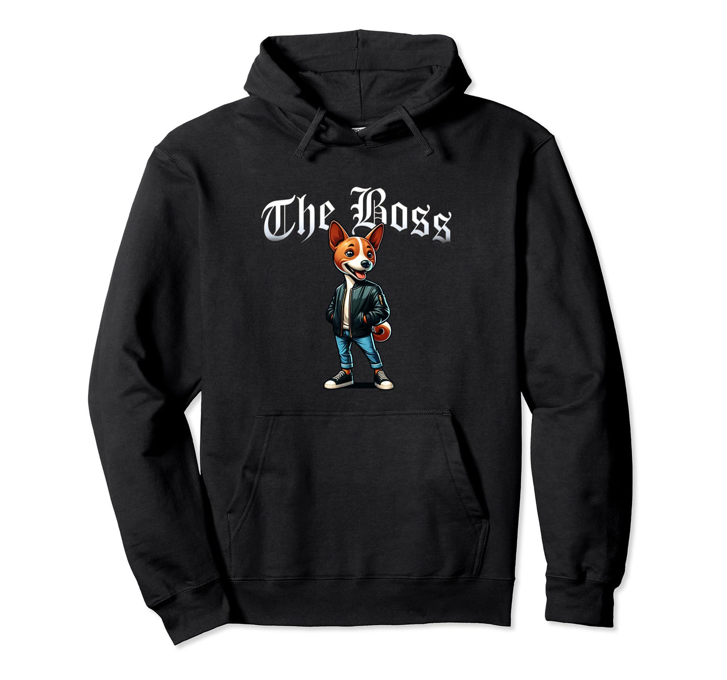Basenji Dog Boss Jacket Outfit Dog Mom Hoodie - Novelty Apparel Men Women - T-Shirt, Sweatshirt, Hoodie