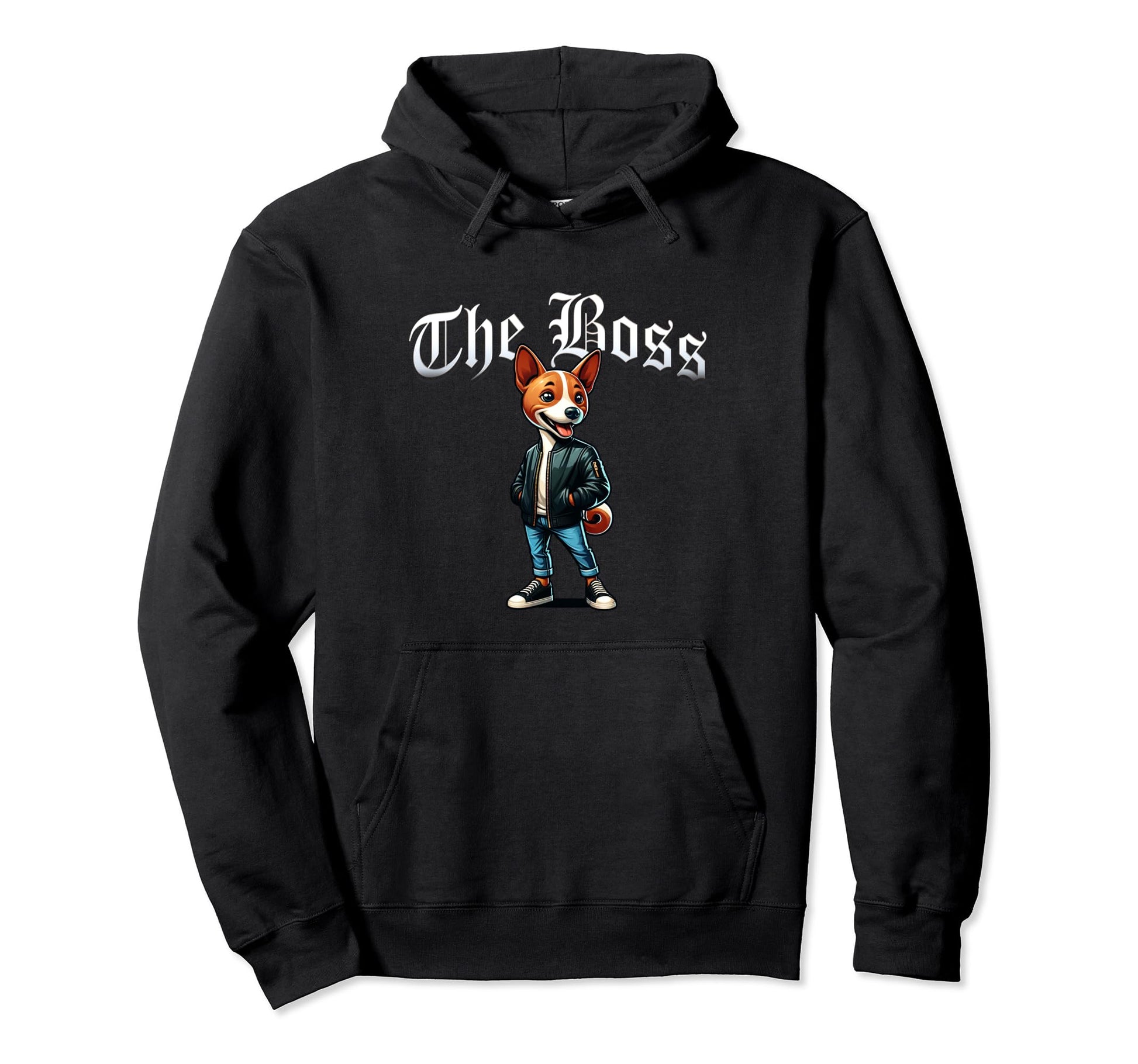 Basenji Dog Boss Jacket Outfit Dog Mom Hoodie - Novelty Apparel Men Women - T-Shirt, Sweatshirt, Hoodie