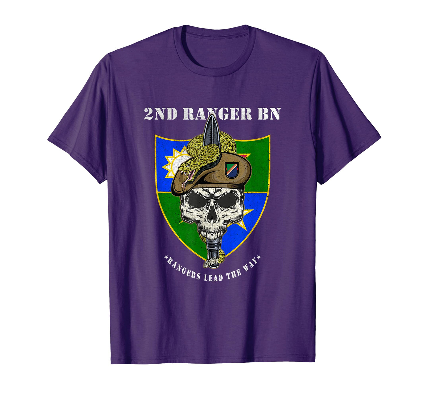 2Nd Ranger Battalion Ranger Veteran T-Shirt - Minimalist Print for Adults - T-Shirt, Sweatshirt, Hoodie