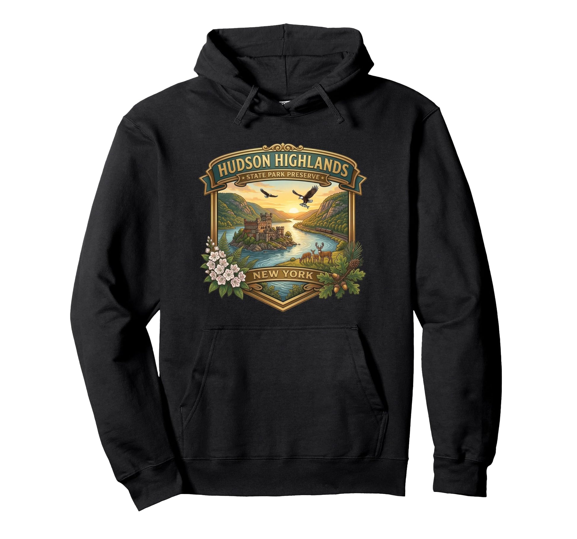 Hudson Highlands State Park New York Hoodie - Trendy Graphic for Adults - T-Shirt, Sweatshirt, Hoodie