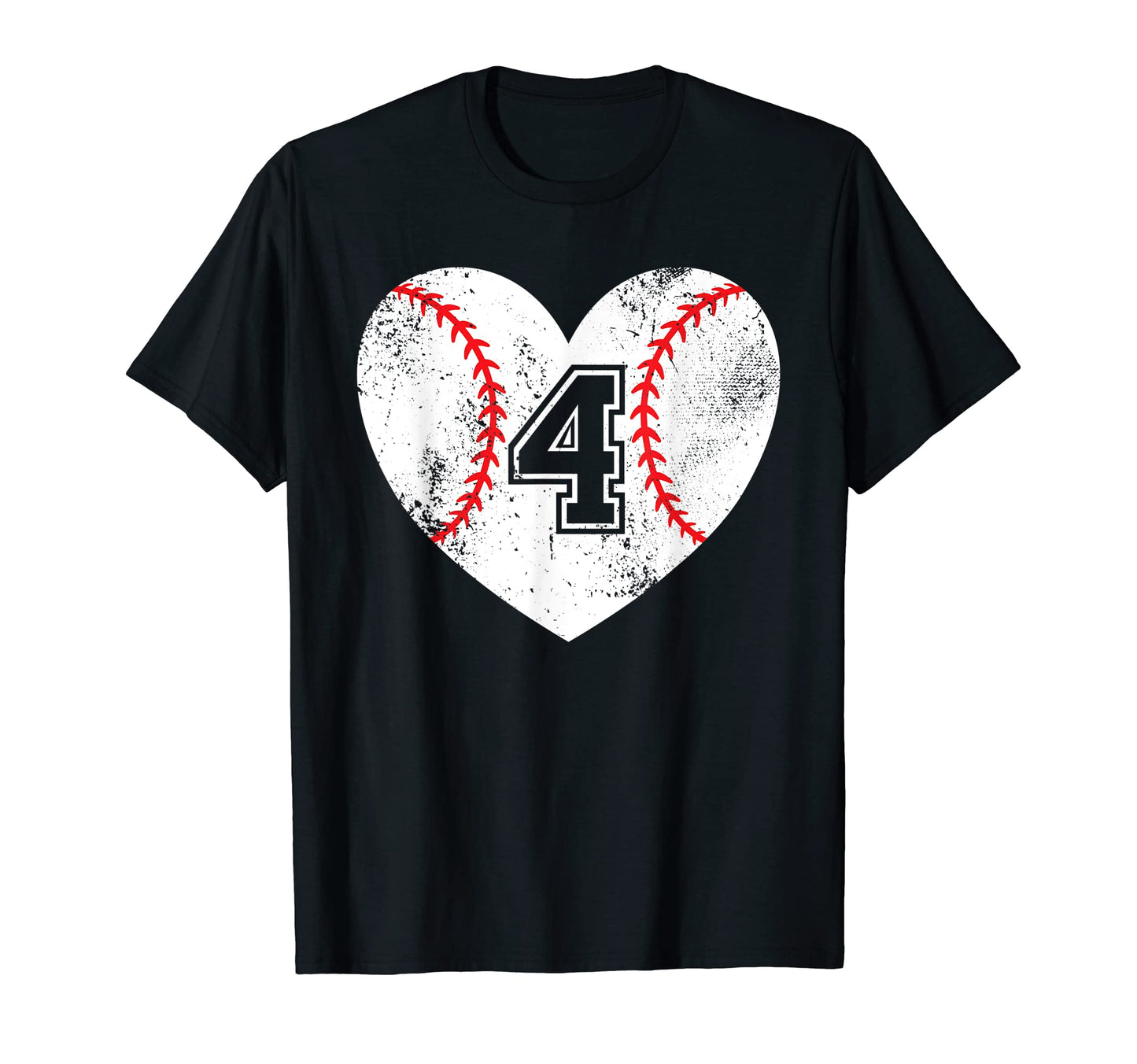 Baseball Heart Player 4 Baseball Mom T-Shirt - Novelty Apparel for Adults - T-Shirt, Sweatshirt, Hoodie