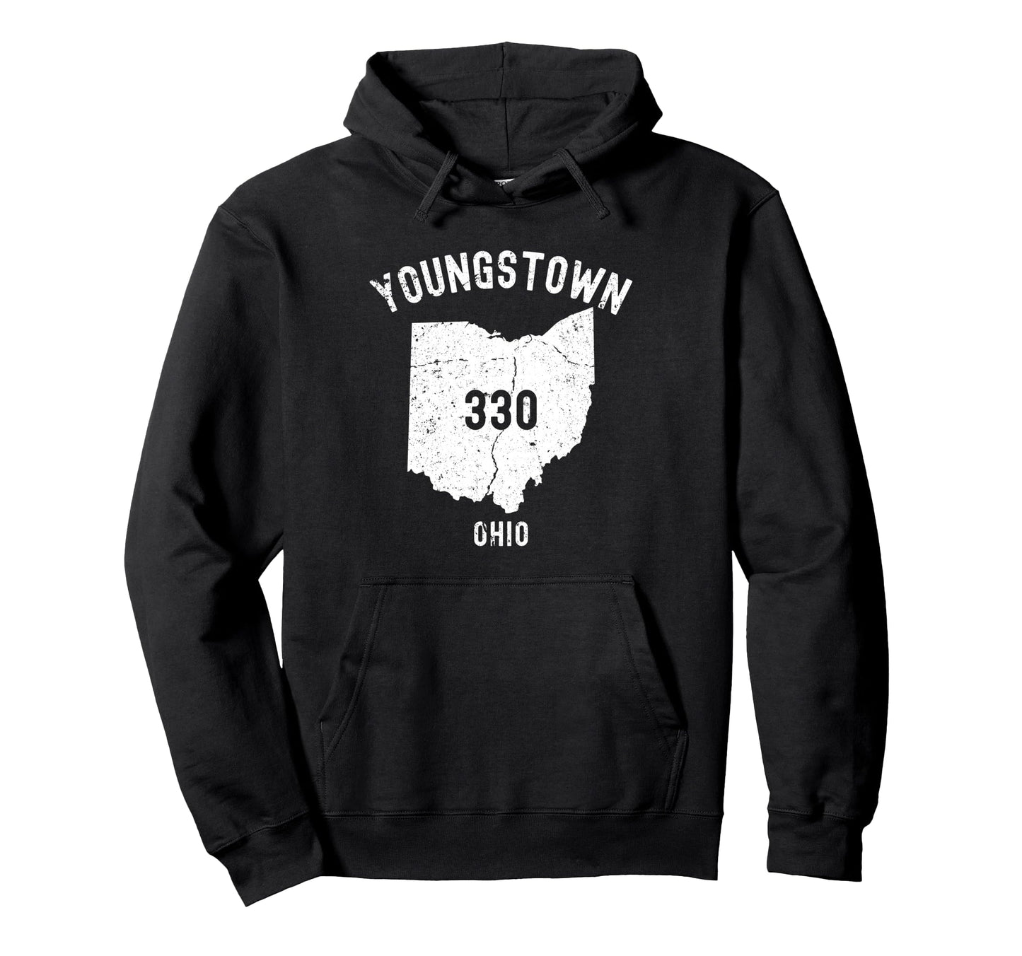 Youngstown Ohio Oh 330 Athletic Hoodie - Trendy Graphic Unisex - T-Shirt, Sweatshirt, Hoodie