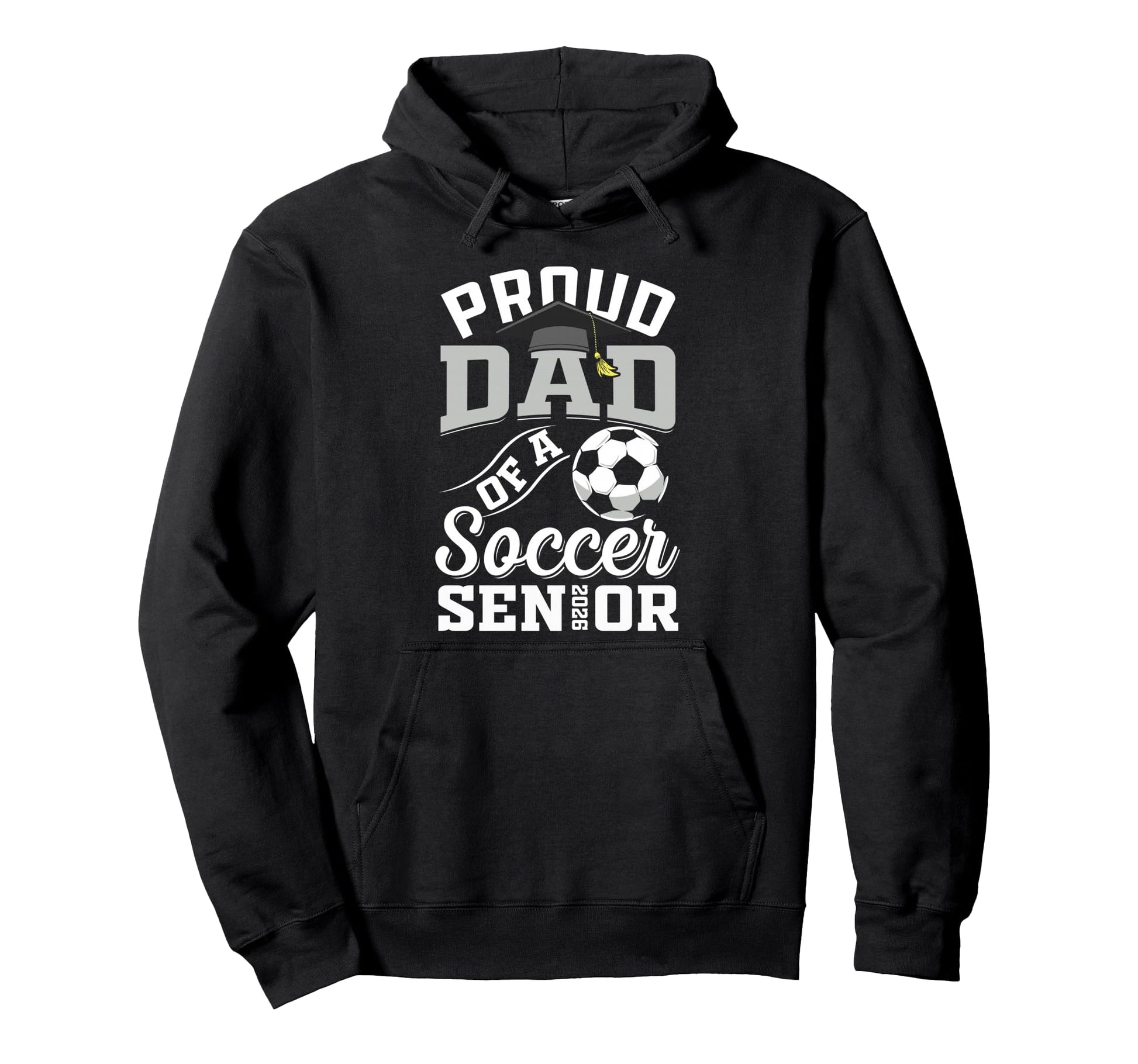 Proud Dad Soccer Senior Class 2026 Hoodie - Minimalist Print Unisex - T-Shirt, Sweatshirt, Hoodie