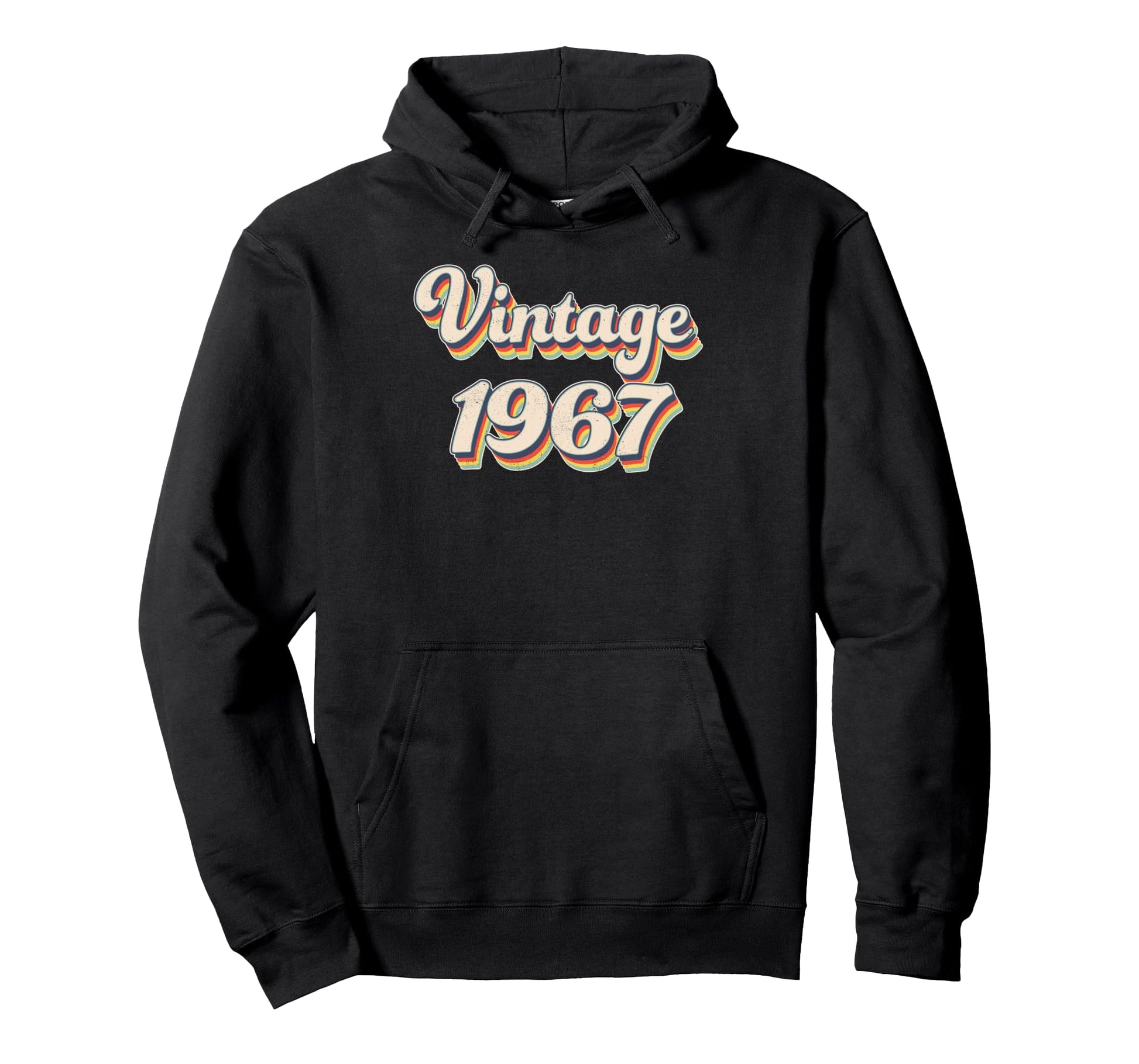 70S Groovy Rainbow 1967 T Shirts Hoodie - Casual Everyday Wear Men Women - T-Shirt, Sweatshirt, Hoodie