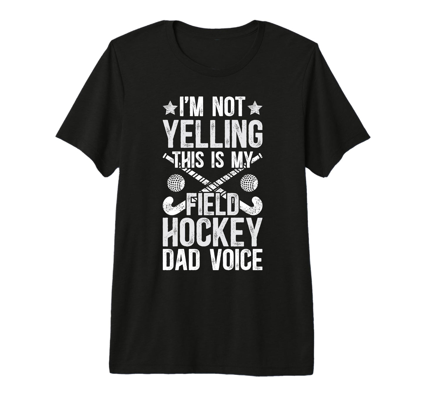 Mens Field Hockey Dad Voice Dad T-Shirt - Aesthetic Graphic for Adults - T-Shirt, Sweatshirt, Hoodie