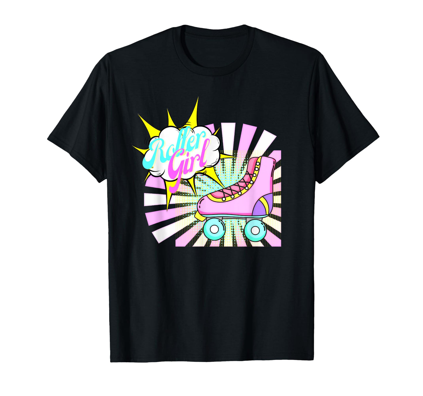 Roller Roller Skate 80S Pop Art Skating T-Shirt - Novelty Apparel Unisex - T-Shirt, Sweatshirt, Hoodie