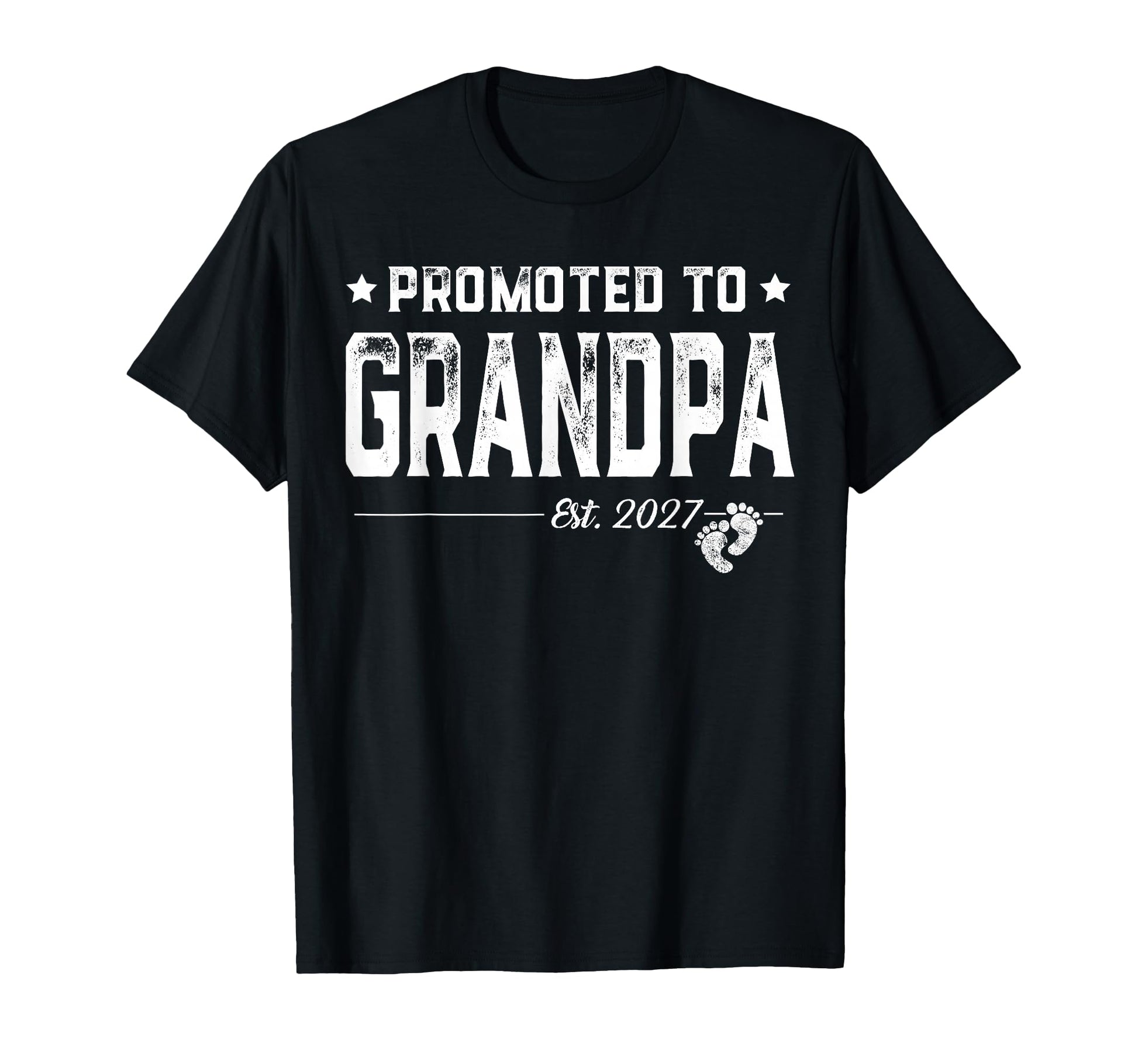 Promoted To Grandpa Est 2027 T-Shirt - Unique Graphic Men Women - T-Shirt, Sweatshirt, Hoodie
