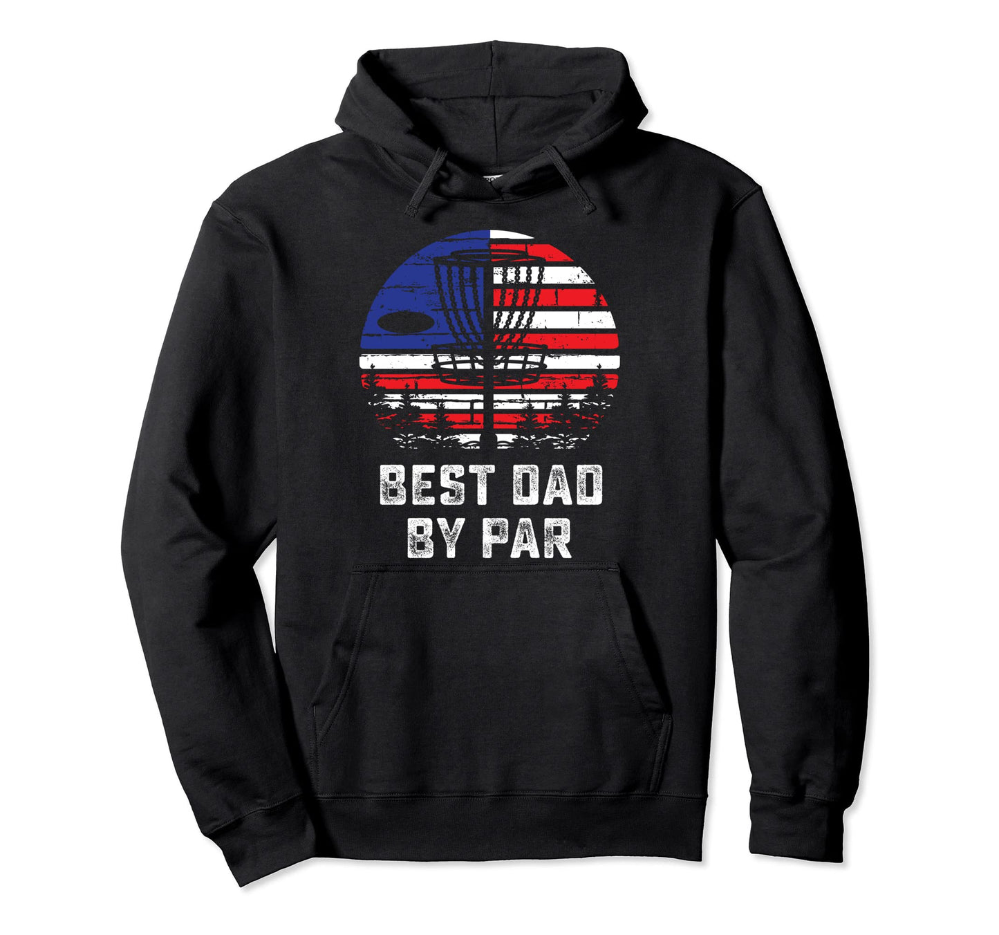 American Flag Disc Golf Dad Gift Hoodie - Fun Novelty Design for Adults - T-Shirt, Sweatshirt, Hoodie