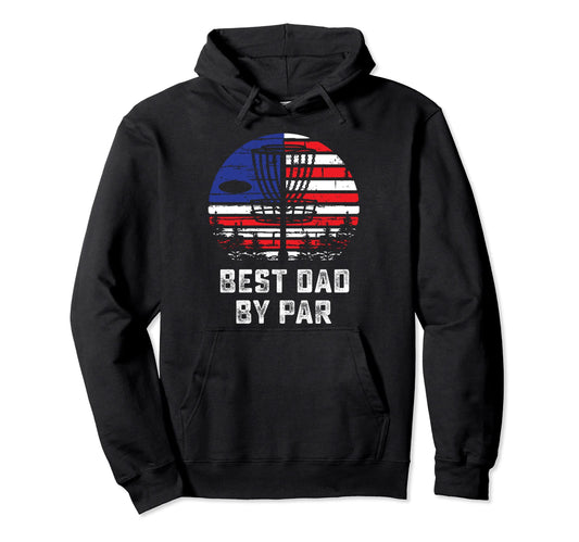 American Flag Disc Golf Dad Gift Hoodie - Fun Novelty Design for Adults - T-Shirt, Sweatshirt, Hoodie