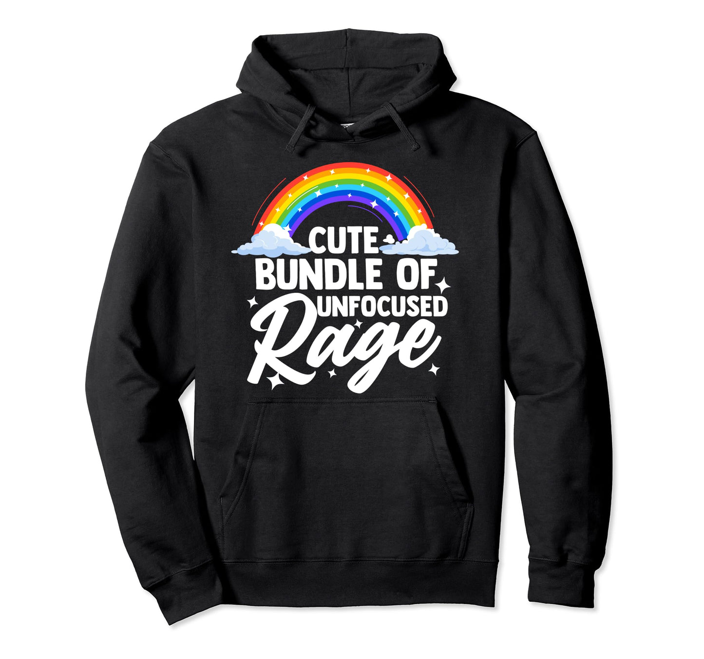 Bundle Unfocused Rage Funny Pastel Goth Hoodie - Streetwear Style Unisex - T-Shirt, Sweatshirt, Hoodie