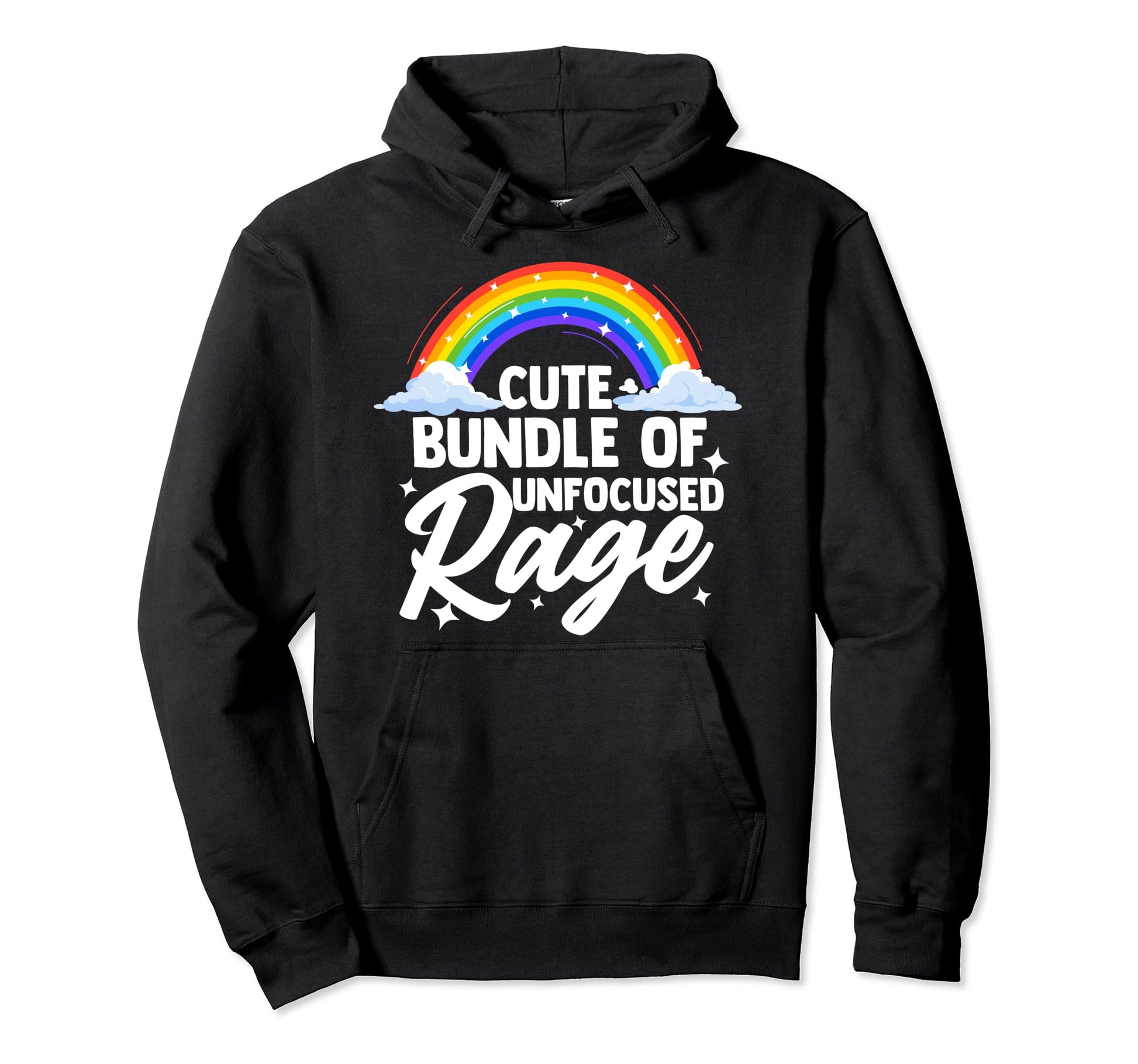 Bundle Unfocused Rage Funny Pastel Goth Hoodie - Streetwear Style Unisex - T-Shirt, Sweatshirt, Hoodie