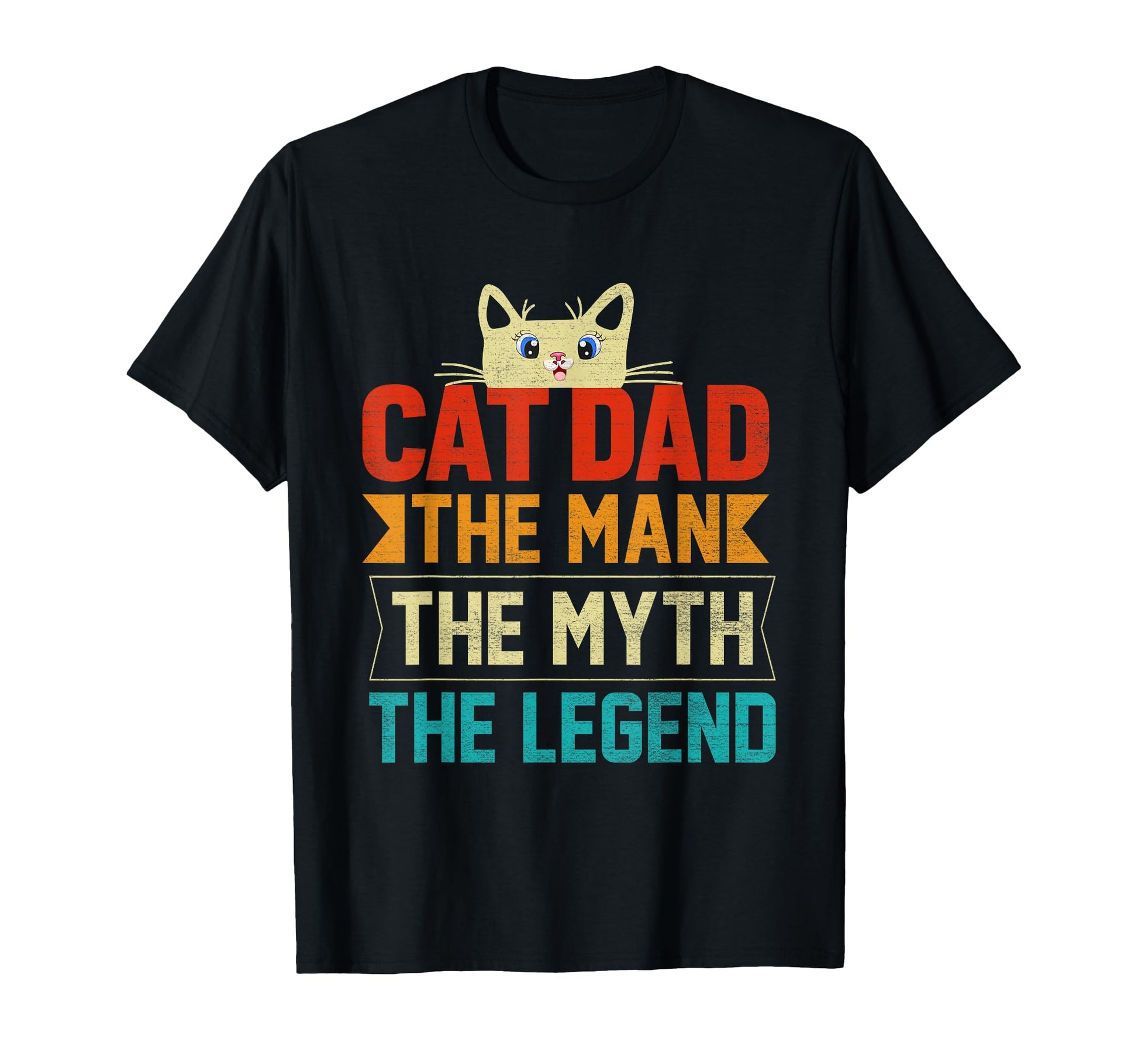 Cat Dad Myth Legend Cats T-Shirt - Aesthetic Graphic for Adults - T-Shirt, Sweatshirt, Hoodie