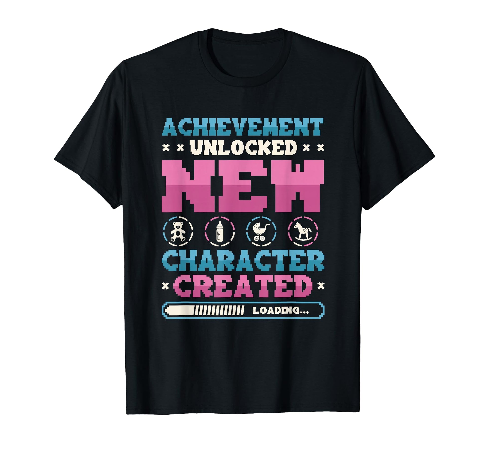 New Character Created Gamer Pregnancy T-Shirt - Aesthetic Graphic Unisex - T-Shirt, Sweatshirt, Hoodie