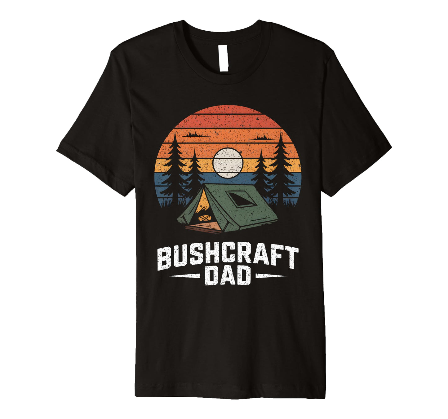 Mens Bushcraft Dad Camping Outdoor T-Shirt - Unique Graphic Men Women - T-Shirt, Sweatshirt, Hoodie