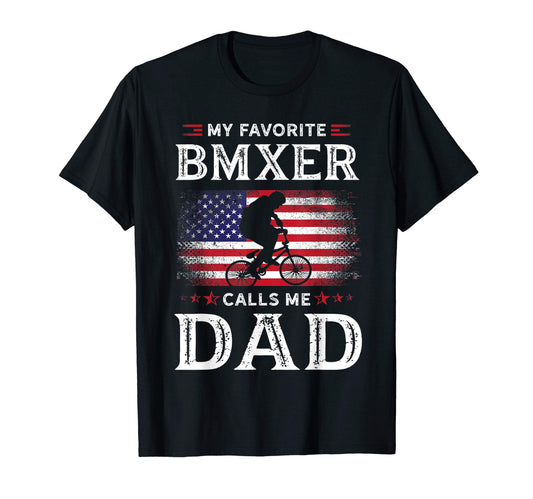 Bmx Bicycle Biking American Flag T-Shirt - Casual Everyday Wear for Adults - T-Shirt, Sweatshirt, Hoodie