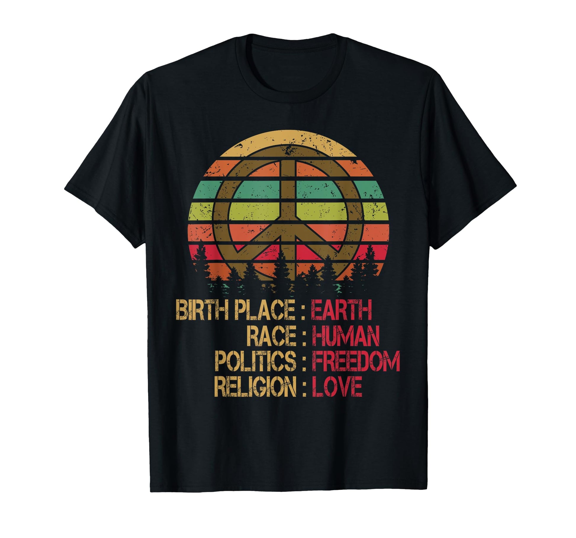 Birthplace Earth Race Human Equality T-Shirt - Fun Novelty Design Unisex - T-Shirt, Sweatshirt, Hoodie