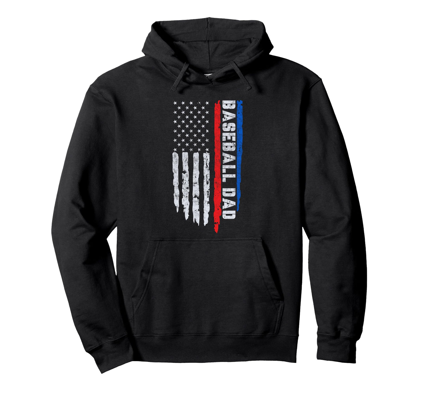 Baseball Us Flag Baseball Dad Player Hoodie - Minimalist Print Men Women - T-Shirt, Sweatshirt, Hoodie