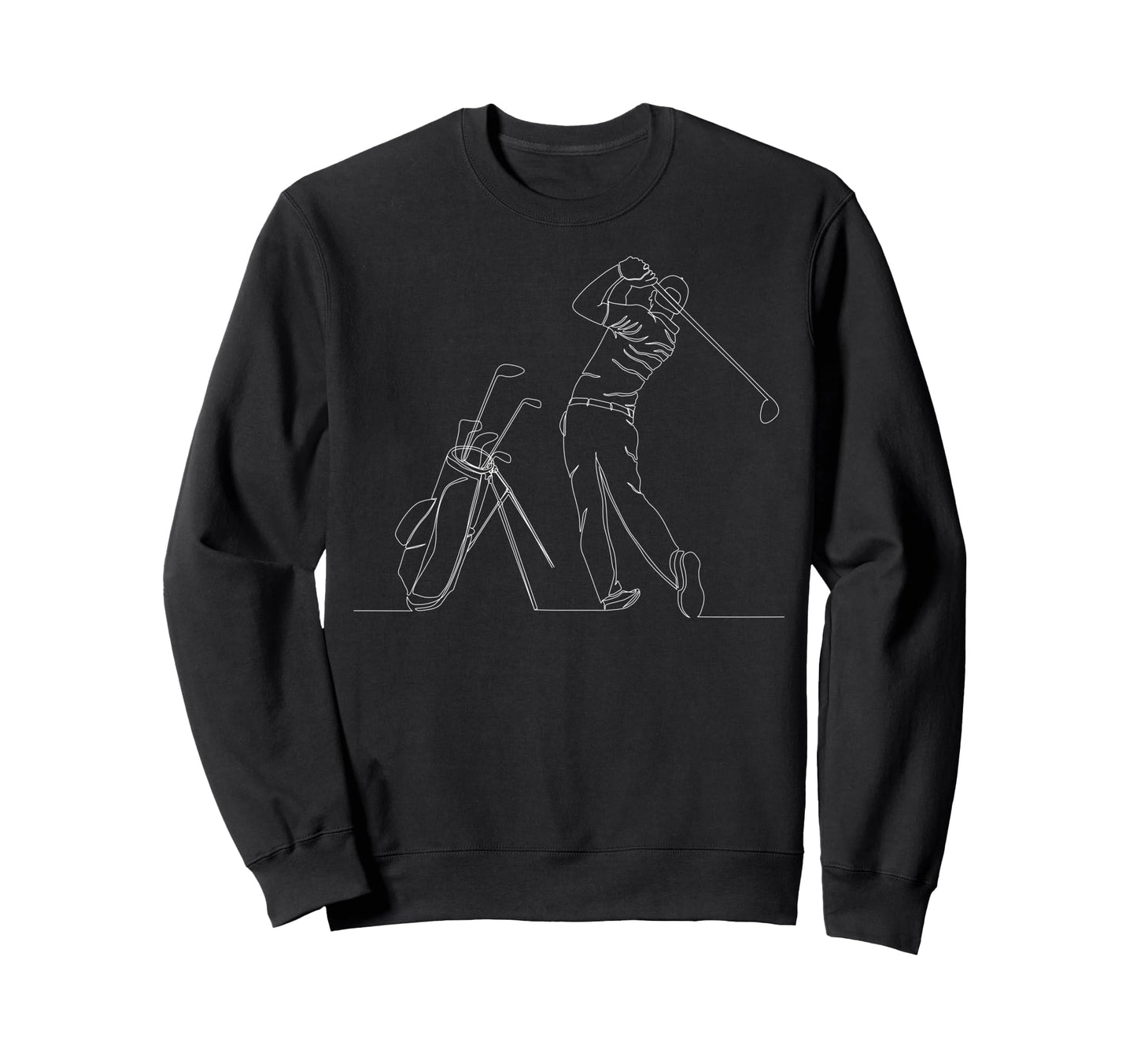 One Line Golf Players Vibes Sweatshirt - Aesthetic Graphic Men Women - T-Shirt, Sweatshirt, Hoodie