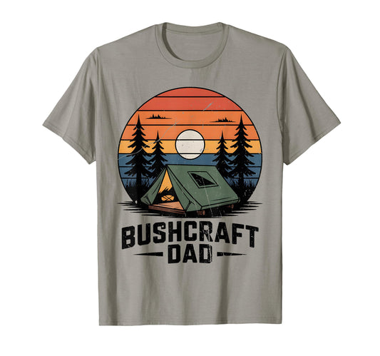 Bushcraft Dad Camping Outdoor T-Shirt - Fun Novelty Design for Adults - T-Shirt, Sweatshirt, Hoodie