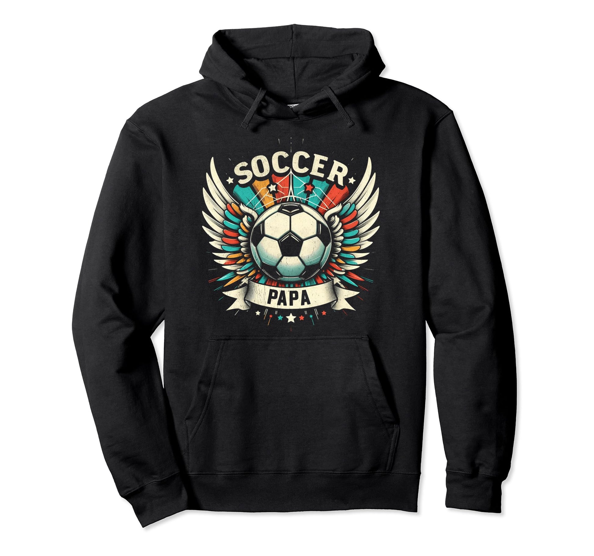 Soccer Papa Family Matching Dad Fathers Day Hoodie - Unique Graphic Unisex - T-Shirt, Sweatshirt, Hoodie