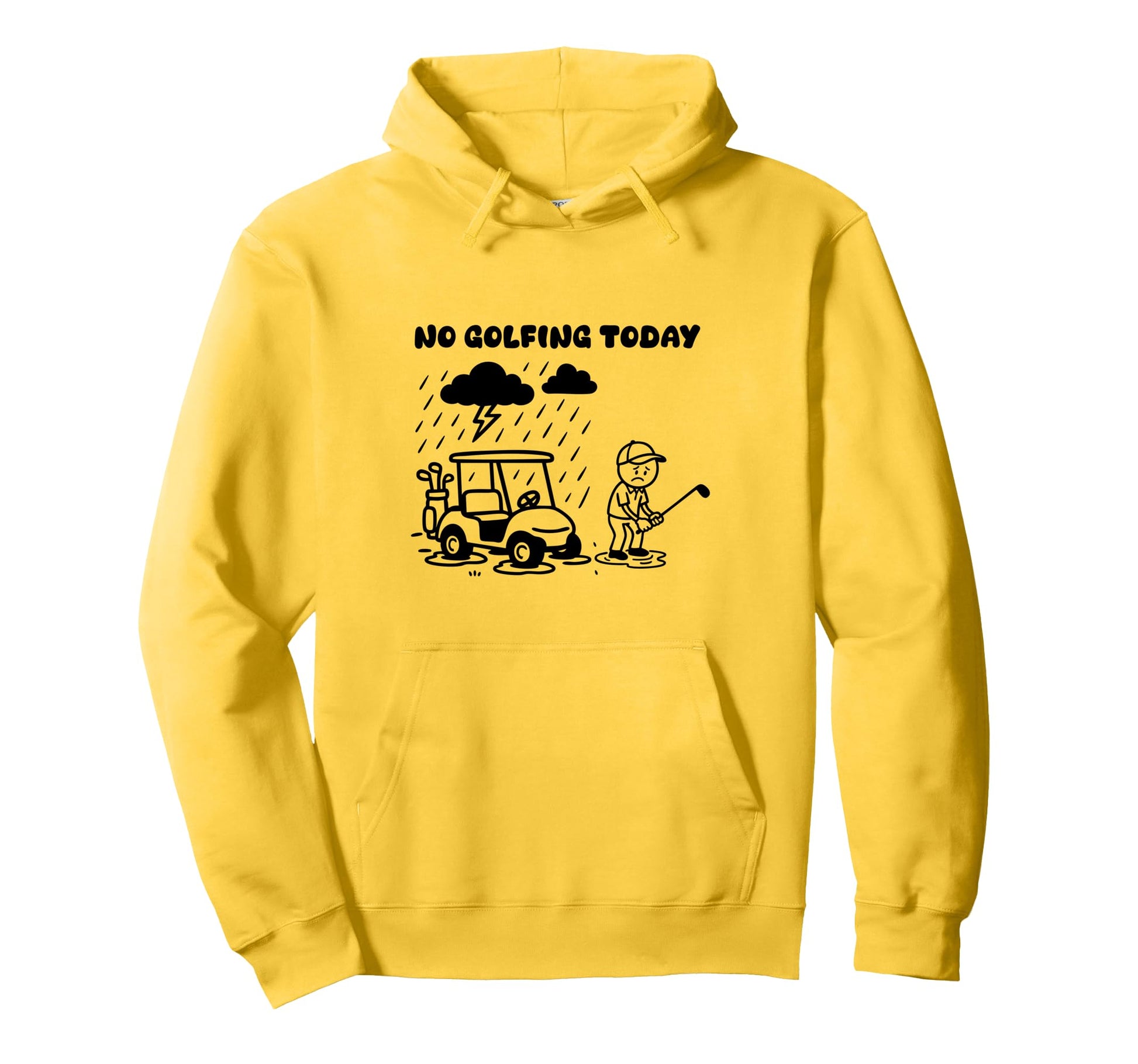 No Golfing Today Funny Golf Golfer Dad Hoodie - Trendy Graphic Men Women - T-Shirt, Sweatshirt, Hoodie