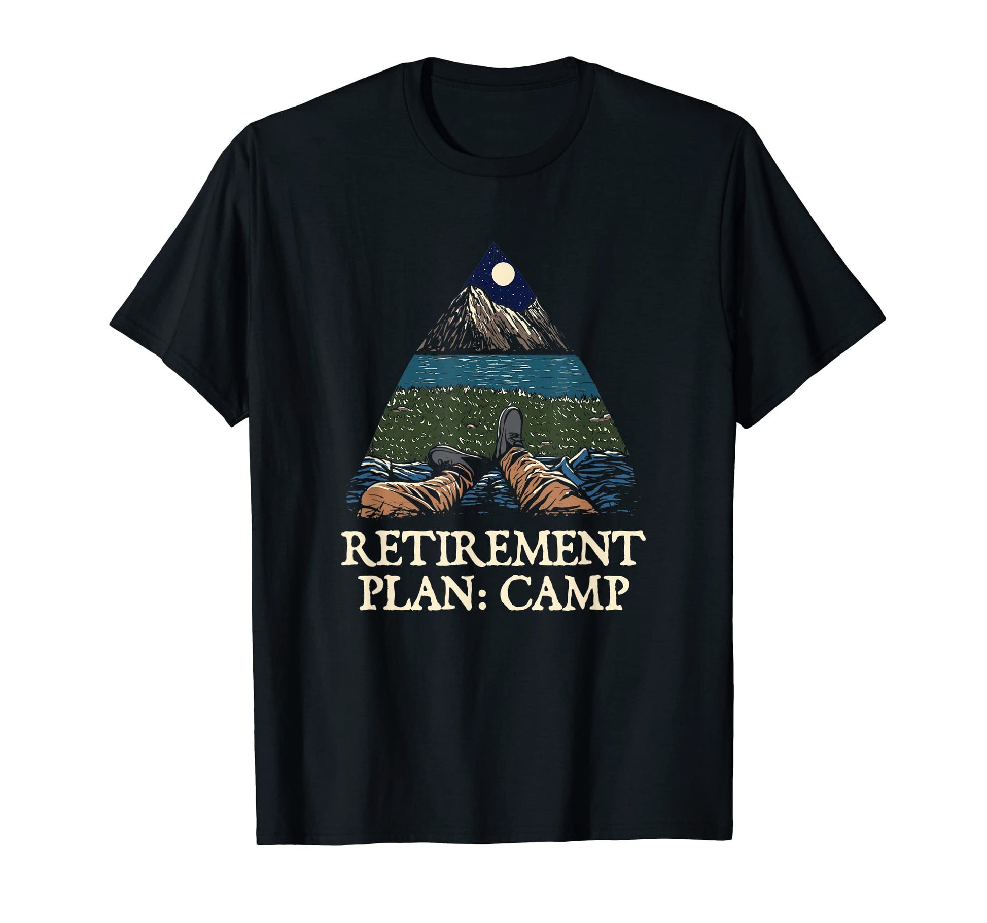 Retirement Plan Camp Retired Camping T-Shirt - Graphic Print Men Women - T-Shirt, Sweatshirt, Hoodie
