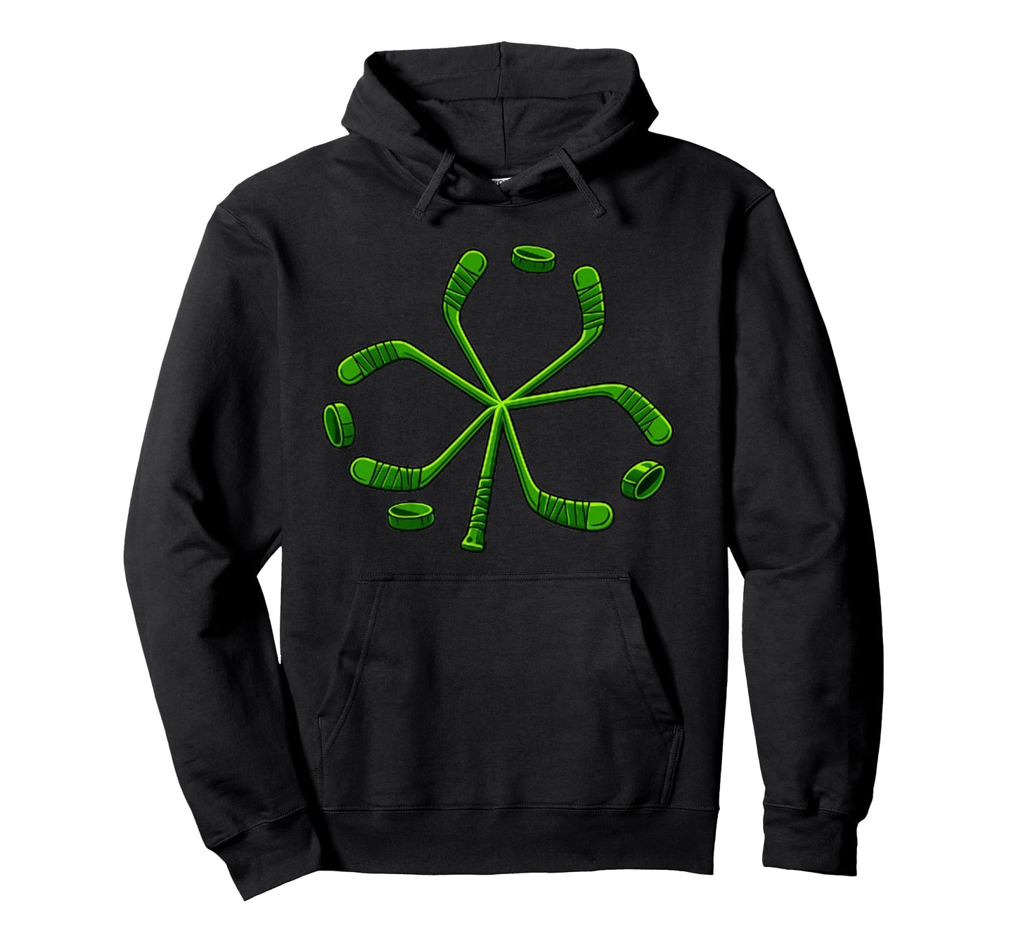 St Patricks Day Shamrock Hockey St Hoodie - Minimalist Print Men Women - T-Shirt, Sweatshirt, Hoodie