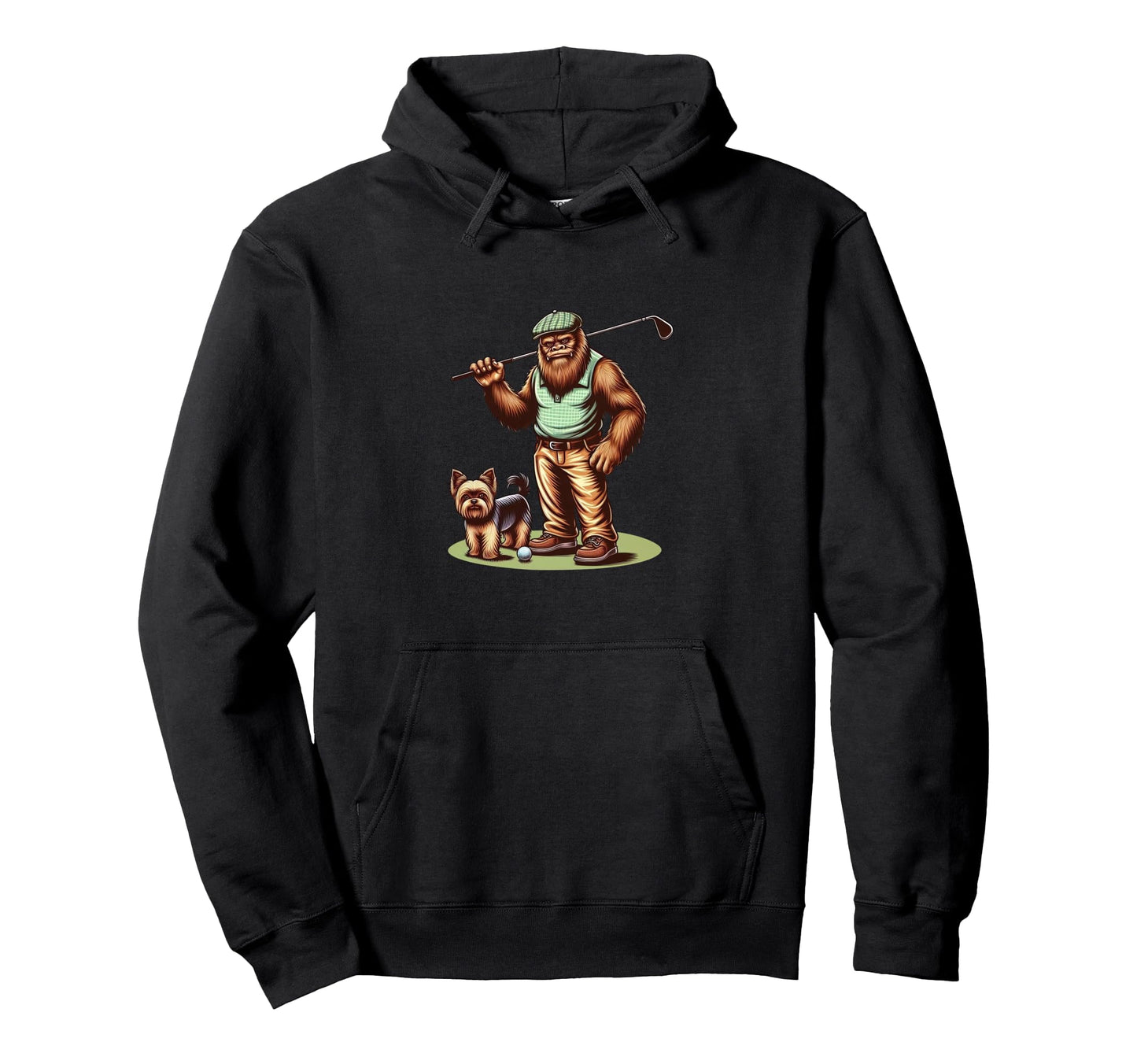 Yorkshire Terrier Bigfoot Sasquatch Hoodie - Casual Everyday Wear Unisex - T-Shirt, Sweatshirt, Hoodie
