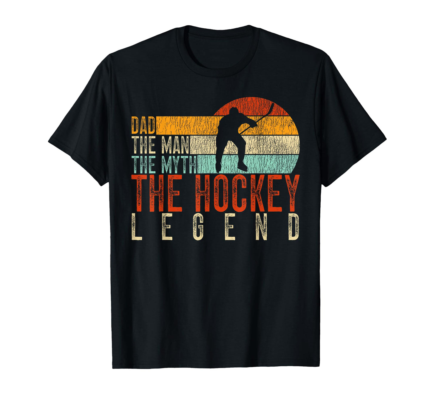 Ice Hockey Dad Father Dad Myth T-Shirt - Casual Everyday Wear for Adults - T-Shirt, Sweatshirt, Hoodie